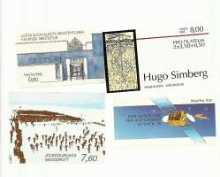 Täysiä postimerkkivihkoja 4 kpl    - Postimerkkivihko
