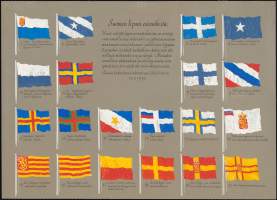 Suomen lippuehdotelmia, canvastaulu, koko 50 cm x 75 cm. Teen näitä vain 50 numeroitua kappaletta. Hieno esim. lahjaksi. Myös muita numeroituja canvastauluja.