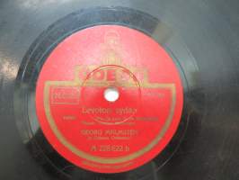 Odeon A 228 622 Tule Senorita / Levoton sydän, Georg Malmstén -savikiekkoäänilevy / 78 rpm record