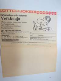 Lottokuponki - Lotto ja Jokeri nr 0526776 -Lotto / lottery-coupon