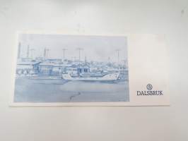 Dalsbruk Oy - Invigningen av nya hamn / uuden sataman vihkiäiset 19.9.1990 -kutsukortti + menu