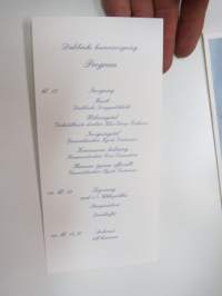 Dalsbruk Oy - Invigningen av nya hamn / uuden sataman vihkiäiset 19.9.1990 -kutsukortti + menu