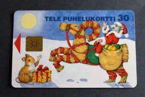 Puhelukortti 30 Tele - Hyvää Joulua God Jul