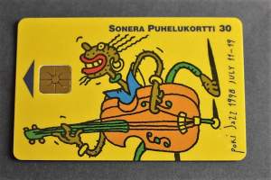 Puhelukortti 30 Sonera - Pori Jazz 1998