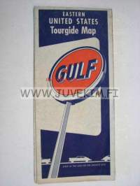 Gulf Eastern United States Tourgide map -tiekartta