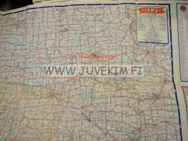 Gulf Illinois Iowa Tourgide map -tiekartta