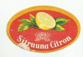 Sitruuna  - juomaetiketti