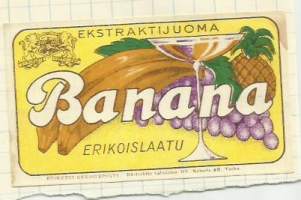 Banana  - juomaetiketti