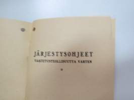 Järjestysohjeet vaatetusteollisuutta varten 1927 -clothing industry rules and regulations