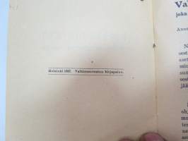 Järjestysohjeet vaatetusteollisuutta varten 1927 -clothing industry rules and regulations