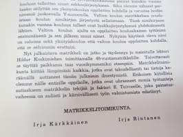Porin suomenkielinen yksityistyttökoulu ja Porin Lyseo 1880-1955, koulun ja sen eri vaiheitten historiikki, opettaja- ja oppilasmatrikkeli - sisältää myös