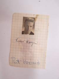 Kalevi Korpi, Pentti Koskimies, Erkki Huttunen -nimikirjoitus -autograph