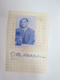 Vieno Kekkonen, Otto Makkonen -nimikirjoitus -autograph