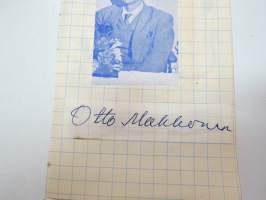 Vieno Kekkonen, Otto Makkonen -nimikirjoitus -autograph