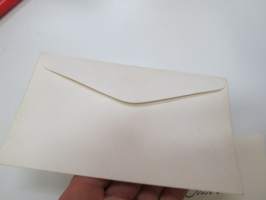 Paul Anka -ihailijakortti, painettu nimikirjoitus + postituskuori Suomeen -fan card