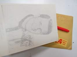 Pat Boone -ihailijakortti + postituskuori Suomeen / fan card
