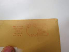 Pat Boone -ihailijakortti + postituskuori Suomeen / fan card