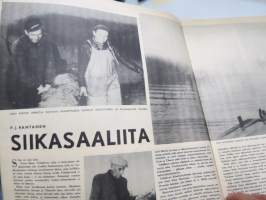 Viikko Sanomat 1957 nr 40, ilmestynyt 4.10.1957, sis. mm. seur. artikkelit / kuvat / mainokset; Kansikuva Kr. Runeberg - &quot;Taiteilijapoika&quot;, Kouvola - asemakurjuus...