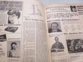 Viikko Sanomat 1957 nr 40, ilmestynyt 4.10.1957, sis. mm. seur. artikkelit / kuvat / mainokset; Kansikuva Kr. Runeberg - &quot;Taiteilijapoika&quot;, Kouvola - asemakurjuus...