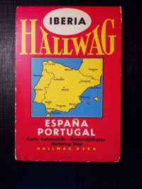 Iberia Motoring Map 1956. Spain, Portugal