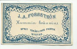 Kummin brännvin / Sprit förädlings Fabrik -   viinaetiketti