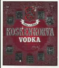 Koskenkorva  Vodka - viinaetiketti