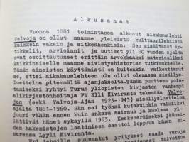 Valvoja 1881-1960 - Valvojan ja Valvoja-Ajan sisältö