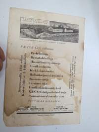 Kastor Oy 25 vuotta / Julkaisu 25-vuotisen työn johdosta lämmityslaitealalla -esite