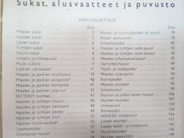 Atlas / Suomen Trikoo hinnasto 61 A kevätkausi 1961 - sukat, alusvaatteet ja puvusto -kuvitettu tuoteluettelo / catalog