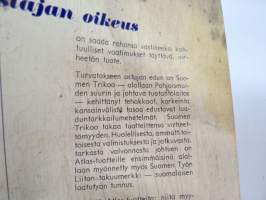Atlas / Suomen Trikoo hinnasto 61 A kevätkausi 1961 - sukat, alusvaatteet ja puvusto -kuvitettu tuoteluettelo / catalog
