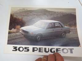 Peugeot 305 -myyntiesite / brochure