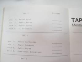 Tapanin Jääspeedway 26.12.1987 Kuopio -käsiohjelma / program