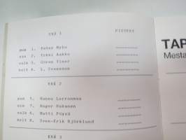 Tapanin Jääspeedway 26.12.1987 Kuopio -käsiohjelma / program