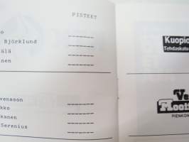 Tapanin Jääspeedway 26.12.1987 Kuopio -käsiohjelma / program