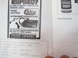 Tapanin Jääspeedway 26.12.1987 Kuopio -käsiohjelma / program