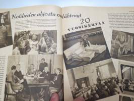 Kotiliesi 1942 nr 24, ilmestynyt 29.12.1942 - Kotiliesi täyttää 20 vuotta, Kotilieden kilpakentiltä 1922-24, Lapsi ja tuberkuloosi, Kahden sodan väliltä