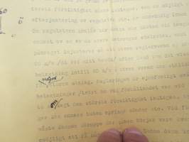 Aktiebolaget Åbo Ingeniörsbyrå, Åbo - Montören Herr K. Nord, Matildedal, 3.10.1916 -asiakirja / business  document