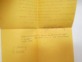 Aktiebolaget Åbo Ingeniörsbyrå, Åbo - Montören Herr K. Nord, Matildedal, 3.10.1916 -asiakirja / business  document