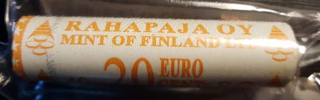 Rahapaja Oy. Vuoden 2000 alkuperäinen kolikkorulla Suomi (40x20 cent).