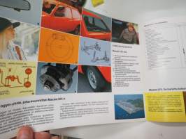 Mazda 323 1977 -myyntiesite / brochure