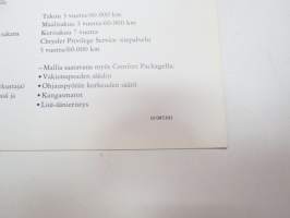 Chrysler Grand Voyager 3.3. V6 A 4 SE -myyntiesite / brochure