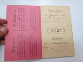 Turun Säästöpankki - Sparbanken i Åbo - Wastakirja / Motbok nr 57137 &quot;Mindreåriga Lyyli Holm&quot;, 1900 -bank record book