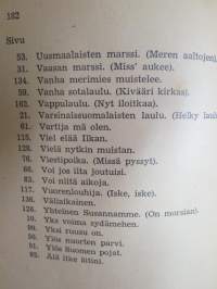 Sotilaan laulukirja 1952 -soldier´s song book