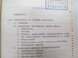 Henkilöasiakirjaopas  (HakO) 1962-SA / Suomen armeija / Finnish Army guidebook, listingpapers and documents of crew