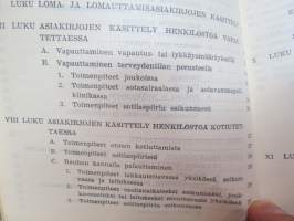 Henkilöasiakirjaopas  (HakO) 1962-SA / Suomen armeija / Finnish Army guidebook, listingpapers and documents of crew