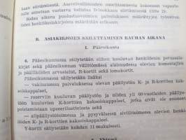 Henkilöasiakirjaopas  (HakO) 1962-SA / Suomen armeija / Finnish Army guidebook, listingpapers and documents of crew