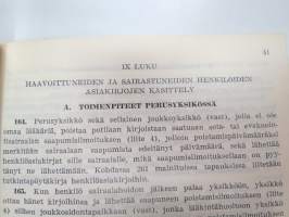 Henkilöasiakirjaopas  (HakO) 1962-SA / Suomen armeija / Finnish Army guidebook, listingpapers and documents of crew