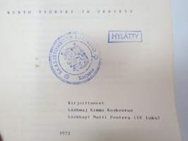 SA  Kunto, työkyky ja terveys 1972, opas -Finnish Army Guide, physical condition, health