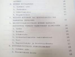 SA  Kunto, työkyky ja terveys 1972, opas -Finnish Army Guide, physical condition, health