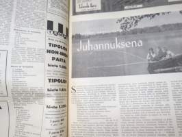 US Viikkolehti (Uusi Suomi) juhannusviikko 1962, sis. mm. Tuntematon Thaimaa, Pierre Salinger ja perheensä, Peter Ustinov, Orkidean metsästäjä -dekkari...